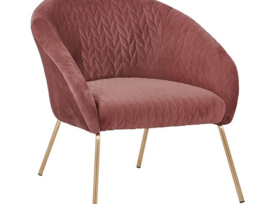 Πολυθρόνα Joyce Apple HM8549.02 80X76X75Y εκ. Βελούδο, Μέταλλο