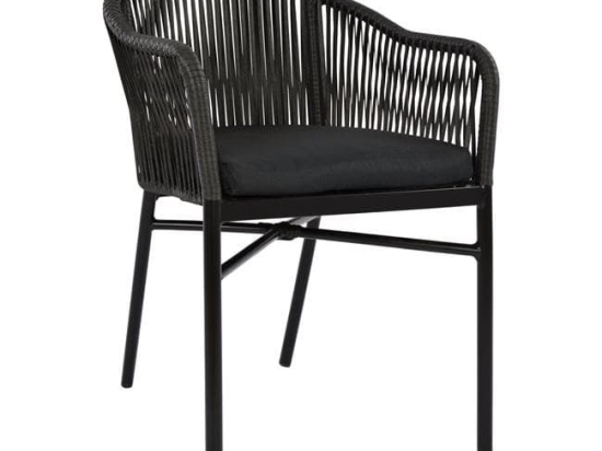 Πολυθρόνα HM5698.02 Black 57x55x78Υ εκ.