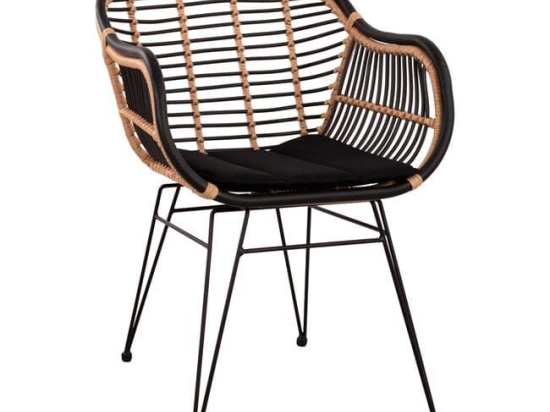 Πολυθρόνα Allegra HM5663 Beige & Black