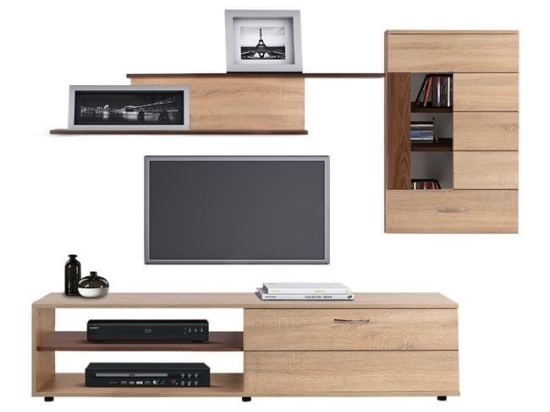 Σύνθεση Τηλεόρασης Amalfi Sonama-Wallnut HM2320.01