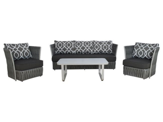 Σαλόνι Σετ 4Τμχ Grey HM5270.10 5 Θέσεων