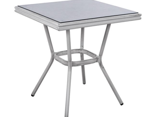 Τραπέζι 70X70 HM5568.01 White Πατίνα