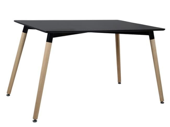 Τραπέζι Minimal 160Χ90X74Υεκ. Black Natural HM8697.02 Μέταλλο,Τεχνόδερμα