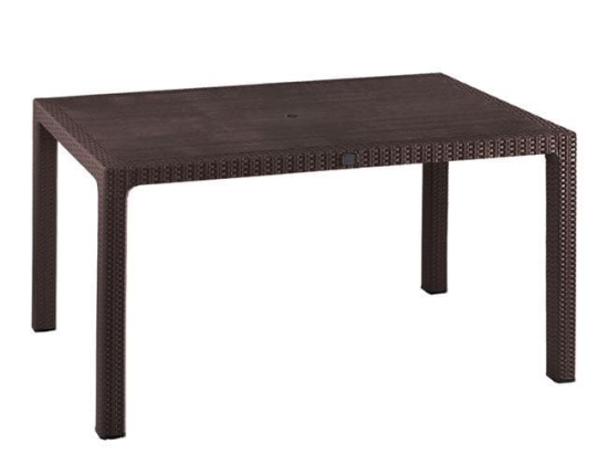 Τραπέζι 150Χ90Χ73.5Υεκ. Rattan Brown HM5737.03