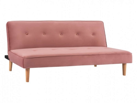Καναπές-Κρεβάτι Belmont HM3026.12 178x85x72cm Dusty Pink Βελούδο