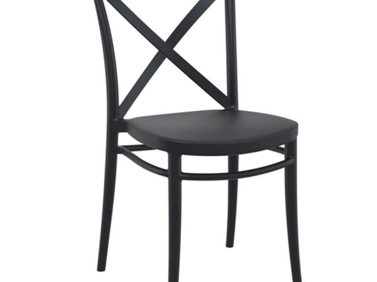 Καρέκλα Cross 20.0588 51Χ51Χ87cm Black Siesta