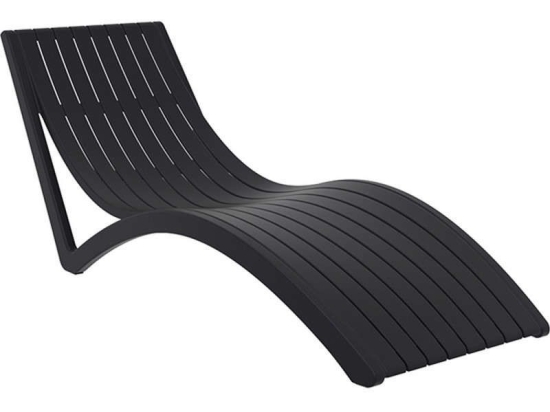 Ξαπλώστρα Slim 20.0098 72X180X70cm Black Siesta
