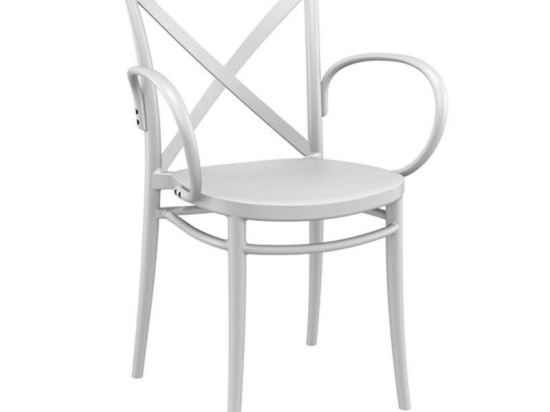 Πολυθρόνα Cross XL 20.0592 57Χ51Χ87cm White Siesta