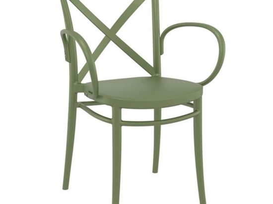 Πολυθρόνα Cross XL 20.0596 57Χ51Χ87cm Olive Green Siesta