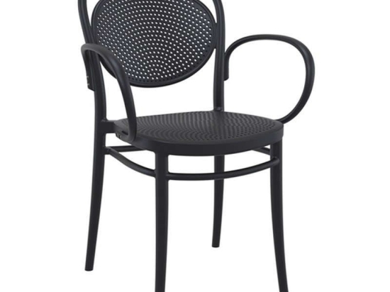 Πολυθρόνα Marcel XL 20.0642 57Χ52Χ85cm Black Siesta