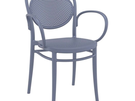 Πολυθρόνα Marcel XL 20.0643 57Χ52Χ85cm Dark Grey Siesta