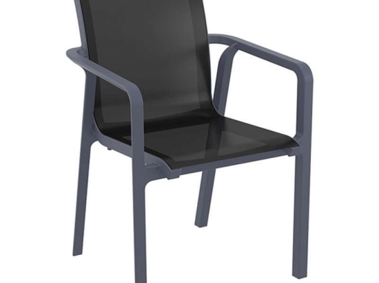 Πολυθρόνα Pacific 20.0076 57X62X44/90cm Dark Grey Siesta