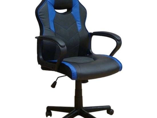 Πολυθρόνα Γραφείου Gaming BS6210 01.0404 60,5Χ64,5Χ103-113cm Black-Blue