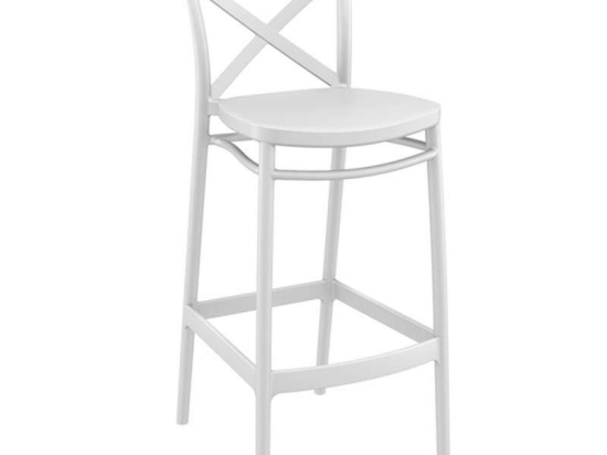 Σκαμπό Cross 20.0605 45Χ52Χ106cm White Siesta