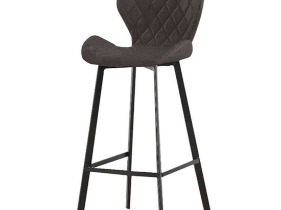 Σκαμπό Martin 43.1357 46,5Χ48,5Χ73/79/105cm Black Μέταλλο,Ύφασμα