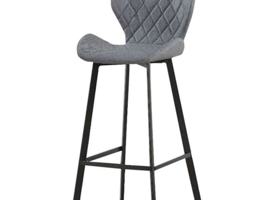 Σκαμπό Martin 43.1358 46,5Χ48,5Χ73/79/105cm Grey Μέταλλο,Ύφασμα