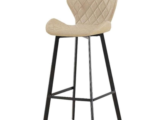 Σκαμπό Martin 43.1359 46,5Χ48,5Χ73/79/105cm Beige Μέταλλο,Ύφασμα