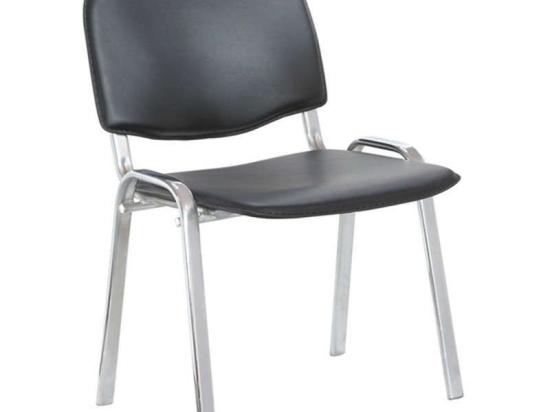 Καρέκλα Υποδοχής Milos 01.0226 53Χ57Χ46/77cm Black