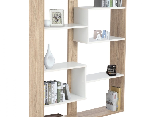 Βιβλιοθήκη HM8772.01 100Χ19,5Χ124,5 White Μελαμίνη