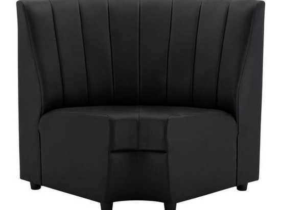 Καναπές Γωνιακός Landon HM3163.01 118x66x93cm Black Τεχνόδερμα
