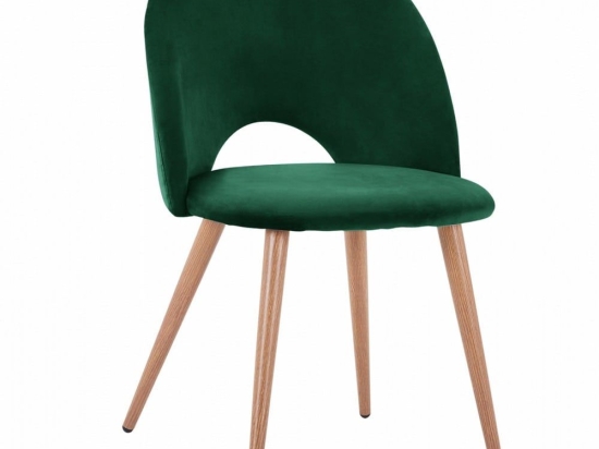 Καρέκλα Sadie HM8544.03 (Σετ 4τμχ) 52x49,5x77cm Pine Μέταλλο,Ύφασμα