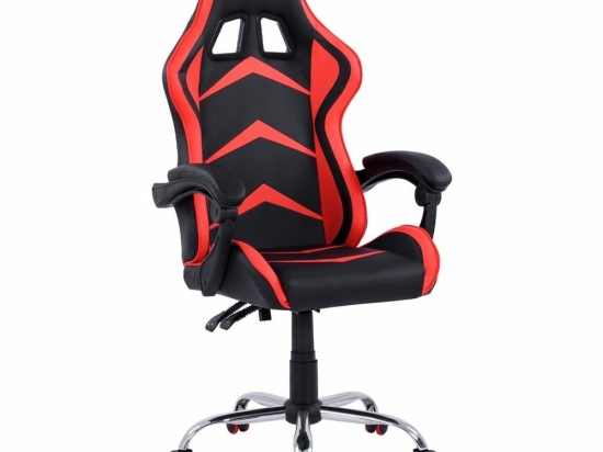 Καρέκλα Γραφείου Gaming Tessa HM1155.01 Με Ανακλινόμενη Πλάτη Black-Red