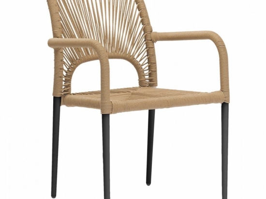 Πολυθρόνα HM5771.02 55x63x82cm Grey - Beige