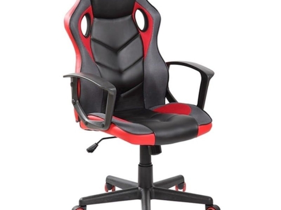 Καρέκλα Γραφείου A6230 01.0257 62X60X105-117 Black-Red
