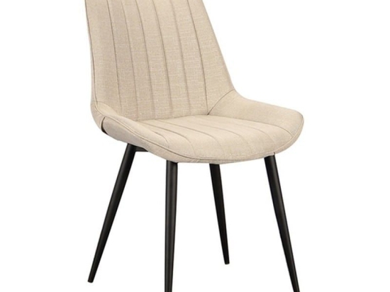 Καρέκλα Τραπεζαρίας Bony 11.1591.S (Σετ 4τμχ) 56Χ61Χ85cm Beige Μέταλλο,Ύφασμα