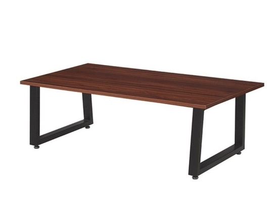 Τραπεζάκι Σαλονιού Donata 09.0063 120Χ60Χ40cm Walnut Mdf,Μέταλλο