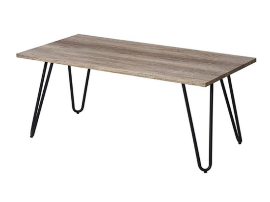 Τραπεζάκι Σαλονιού Loreto 09.0061 105Χ50Χ45cm Oak Mdf,Μέταλλο