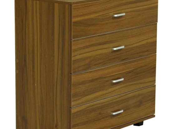 Συρταριέρα Με 4 Συρτάρια HM8996.02 80x40x83cm Walnut