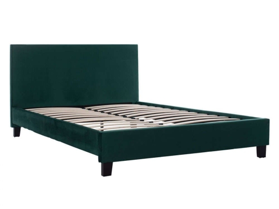 Κρεβάτι Becca HM553.13 160x210x98cm Για Στρώμα 150x200cm Dark Green Διπλό
