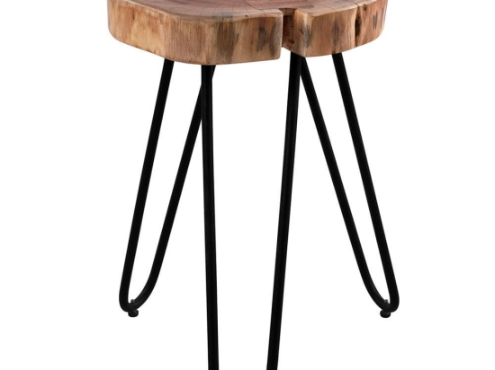 Τραπέζι Βοηθητικό Oslo HM8208.11 35x35x46cm Natural-Black