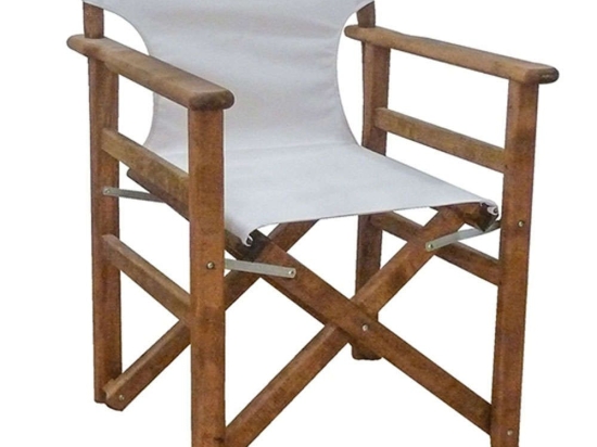 Πολυθρόνα Σκηνοθέτη Torino 63.0138 59x51x85cm Walnut-Ecru