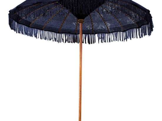 Ομπρέλα Μακραμέ Μπαλινεζική HM6035.03 Φ200x250cm Teak Black