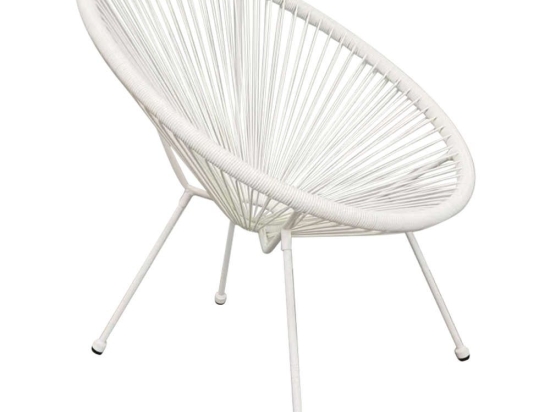 Πολυθρόνα Φωλιά Acapulco HM5872.02 70x73x79cm Rattan White