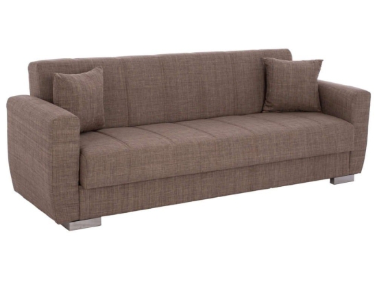 Καναπές Κρεβάτι Τριθέσιος Polya HM3240.02 215x80x77cm Brown Ύφασμα