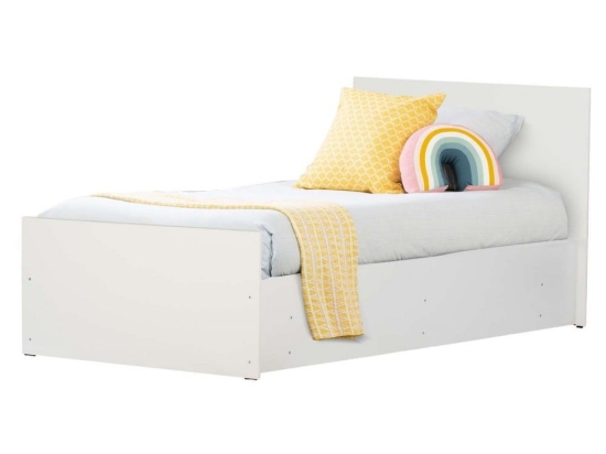 Κρεβάτι Adler HM2433.03 Για Μονό Στρώμα 90x200cm White Μονό Μελαμίνη