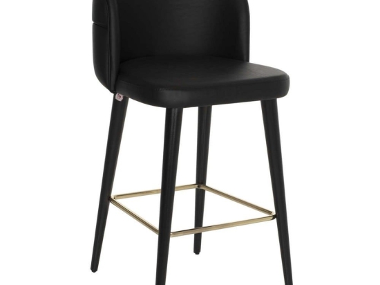 Σκαμπώ Επαγγελματικό Marcello HM9280.41 50x58x100cm Black Ξύλο,Τεχνόδερμα