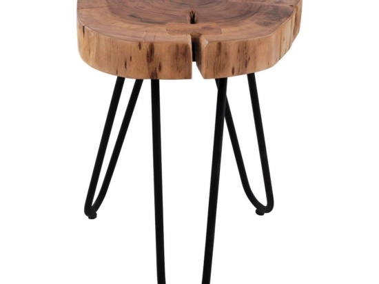 Τραπεζάκι-Σκαμπώ Oslo HM8209.11 35x35x42cm Natural