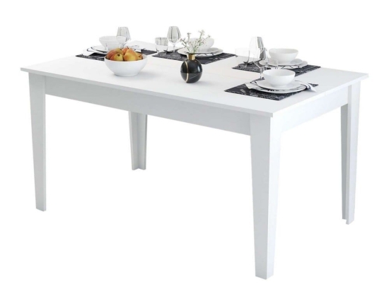 Τραπέζι Με Αποθηκευτικό Χώρο HM9507.06 145x88x75cm White Μελαμίνη