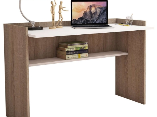 Γραφείο HM9227.12 118x58x80cm Sonama-White Μελαμίνη