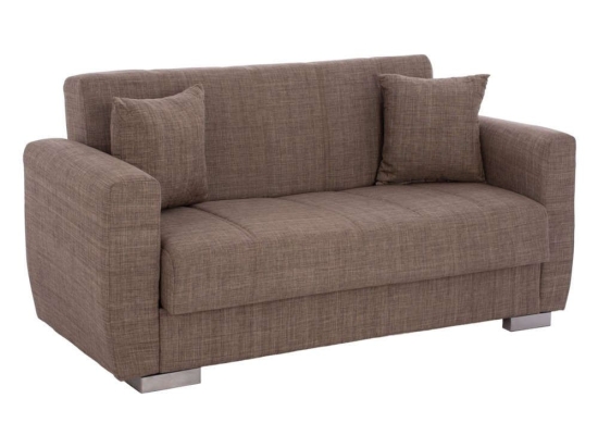 Καναπές - Κρεβάτι Polya Διθέσιος HM3241.02 150x84x88cm Brown Ύφασμα