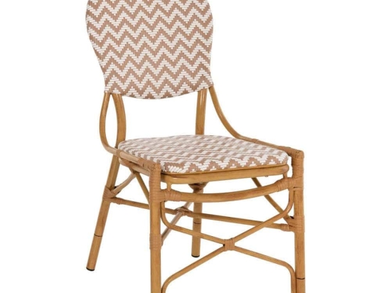 Καρέκλα Bamboo Look HM5927.03 46x56x95cm Natural-White-Beige