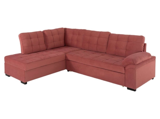 Καναπές-Κρεβάτι Jade HM3144.03L Αριστερή Γωνία 250x180x88cm Βελούδο Rotten Apple Βελούδο
