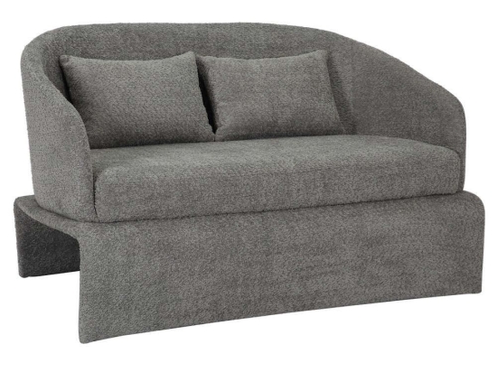 Καναπές Διθέσιος Bevy2 HM9678.01 128x72x74cm Ύφασμα Grey Μέταλλο,Ύφασμα