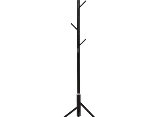 Καλόγερος 8 Σημείων Κρέμασης HM9574.01 48x48x173cm Μεταλλικός Black Μέταλλο