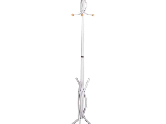 Καλόγερος 7 Σημείων Κρέμασης HM9575.02 41x41x176cm Μεταλλικός White Μέταλλο