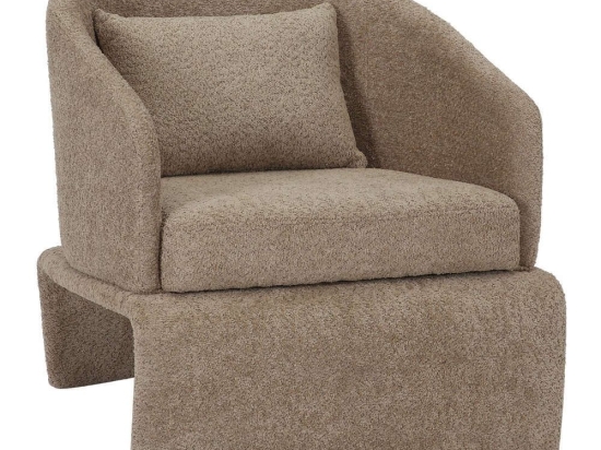 Πολυθρόνα Bevy HM9677.03 72x71x75cm Μεταλλικός Σκελετός Με Ύφασμα Beige Μέταλλο,Ύφασμα